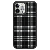 Divine Black Plaid Phone Case iPhone 14 Pro Max / Black Impact Case,iPhone 13 Pro Max / Black Impact Case Blanc Space