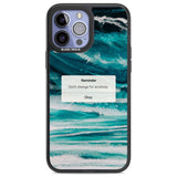 "Don't Change" iPhone Reminder Phone Case iPhone 13 Pro Max / Black Impact Case,iPhone 14 Pro Max / Black Impact Case Blanc Space