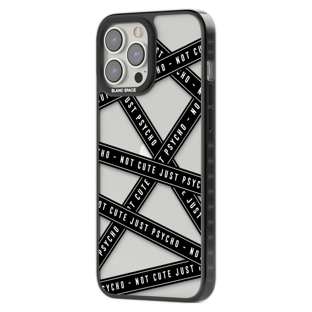 Caution Tape (Clear) Not Cute Just Psycho Phone Case iPhone 15 Pro Max / Black Impact Case,iPhone 15 Plus / Black Impact Case,iPhone 15 Pro / Black Impact Case,iPhone 15 / Black Impact Case,iPhone 15 Pro Max / Impact Case,iPhone 15 Plus / Impact Case,iPhone 15 Pro / Impact Case,iPhone 15 / Impact Case,iPhone 15 Pro Max / Magsafe Black Impact Case,iPhone 15 Plus / Magsafe Black Impact Case,iPhone 15 Pro / Magsafe Black Impact Case,iPhone 15 / Magsafe Black Impact Case,iPhone 14 Pro Max / Black Impact Case,iP