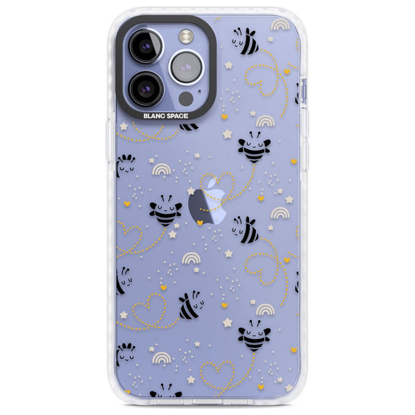 Bee Hearts Pattern