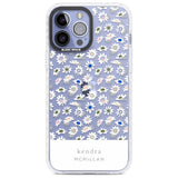 Personalised Grey & White Daisies Floral Design Custom Phone Case iPhone 13 Pro Max / Impact Case,iPhone 14 Pro Max / Impact Case Blanc Space