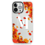 Personalised Monogram Autumn Leaves Custom Phone Case iPhone 13 Pro Max / Impact Case,iPhone 14 Pro Max / Impact Case Blanc Space