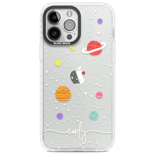 Personalised Cute Cartoon Planet (Clear)