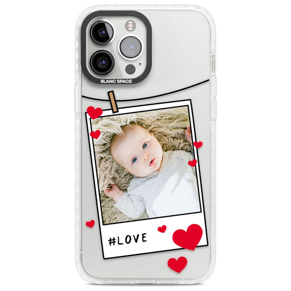 Personalised Paperclip & Hearts Polaroid