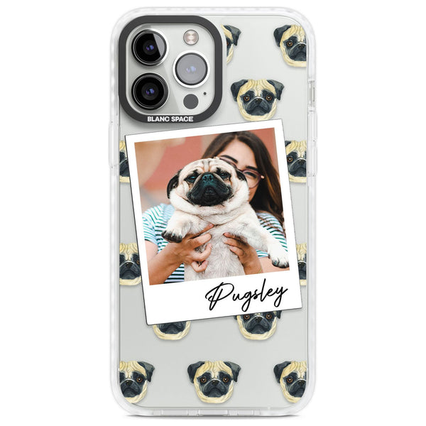 Personalised Pug Instant Camera Photo