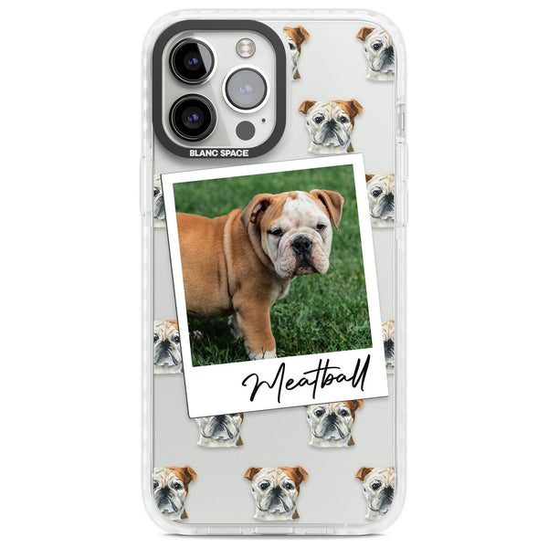 Personalised English Bulldog Instant Camera Photo