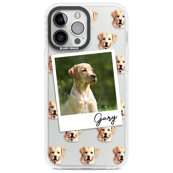 Personalised Tan Black Labrador Instant Camera Photo