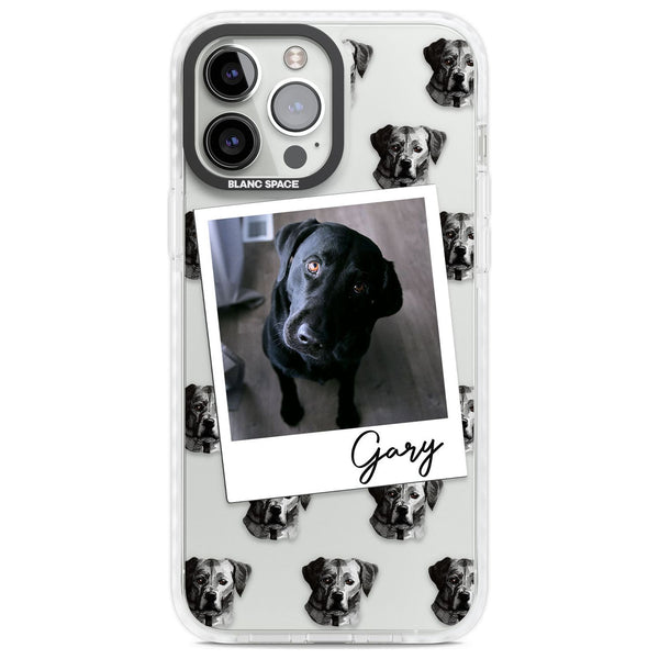 Personalised Black Labrador Instant Camera Photo