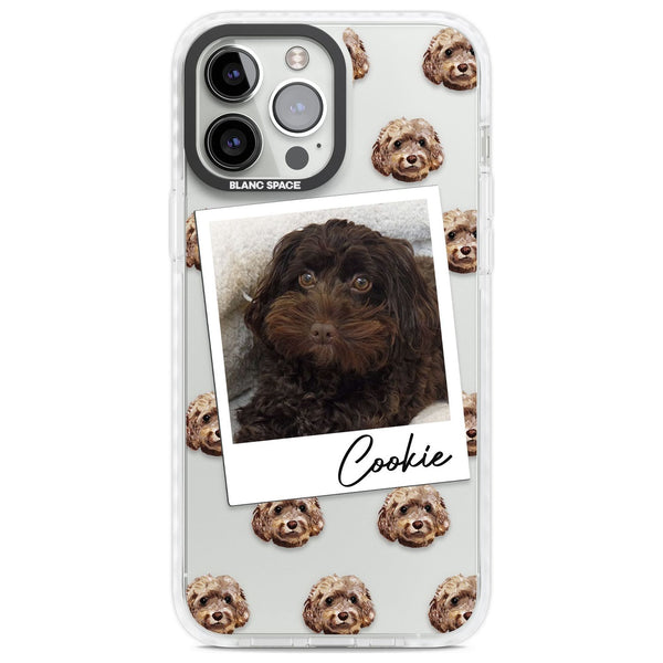 Personalised Brown Cockapoo Instant Camera Photo