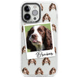 Personalised Springer Spaniel - Dog Photo Custom Phone Case iPhone 13 Pro Max / Impact Case,iPhone 14 Pro Max / Impact Case Blanc Space