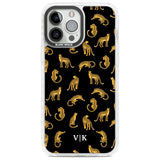 Personalised Cheetah Pattern: Black Custom Phone Case iPhone 13 Pro Max / Impact Case,iPhone 14 Pro Max / Impact Case Blanc Space