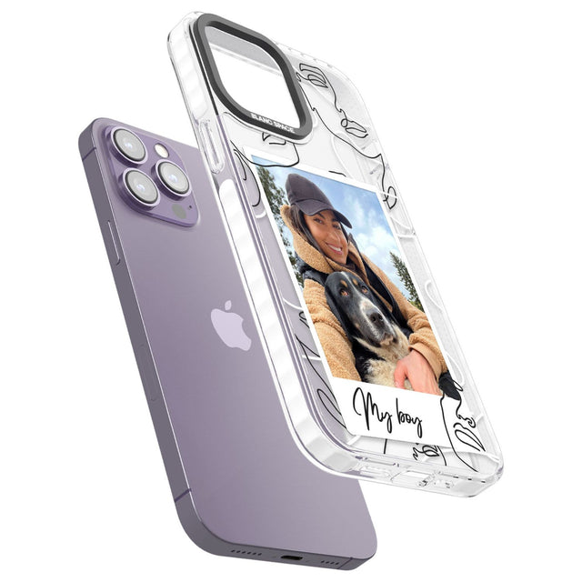 Personalised Snake Instant PhotoPhone Case for iPhone 14 Pro Max