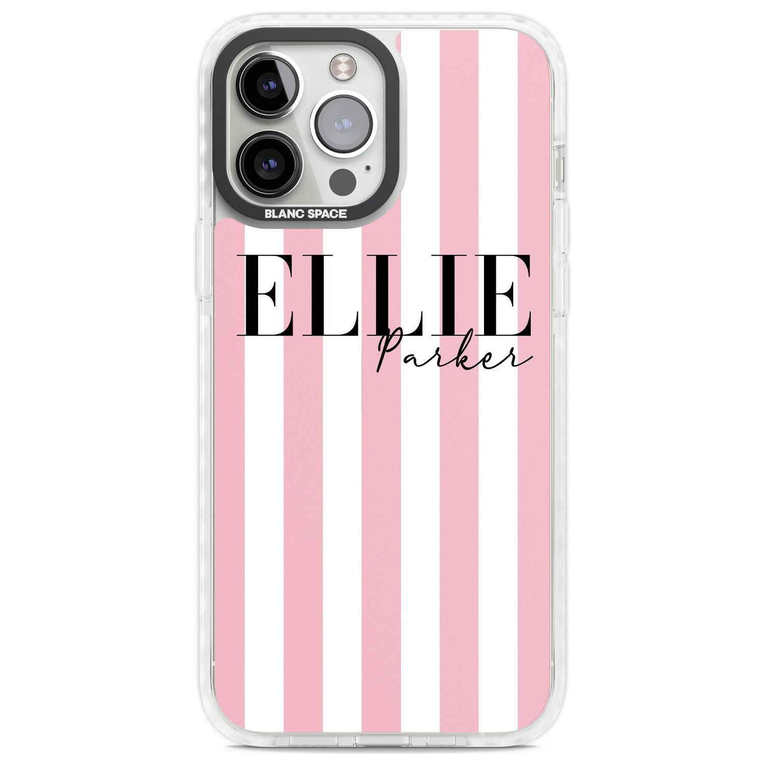 White Stars on Clear Phone Case for iPhone 14 Pro Max