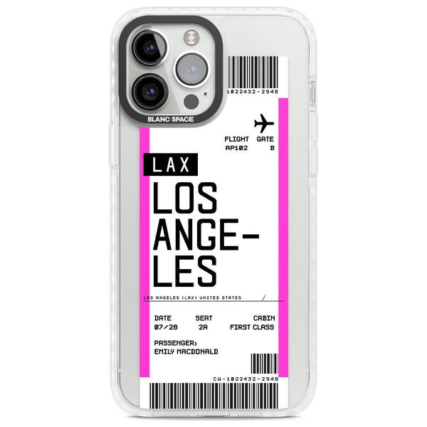 Personalised Los Angeles Boarding Pass