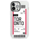 Personalised Toronto Boarding Pass Custom Phone Case iPhone 13 Pro Max / Impact Case,iPhone 14 Pro Max / Impact Case Blanc Space