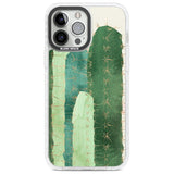 Large Cacti Mix Design Phone Case iPhone 13 Pro Max / Impact Case,iPhone 14 Pro Max / Impact Case Blanc Space