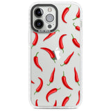 Chilli Pattern Phone Case iPhone 13 Pro Max / Impact Case,iPhone 14 Pro Max / Impact Case Blanc Space