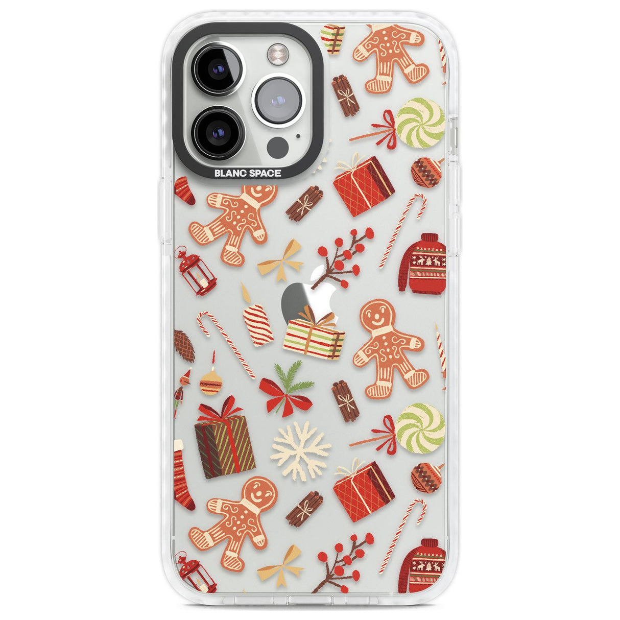 Christmas Assortments Phone Case iPhone 13 Pro Max / Impact Case,iPhone 14 Pro Max / Impact Case Blanc Space