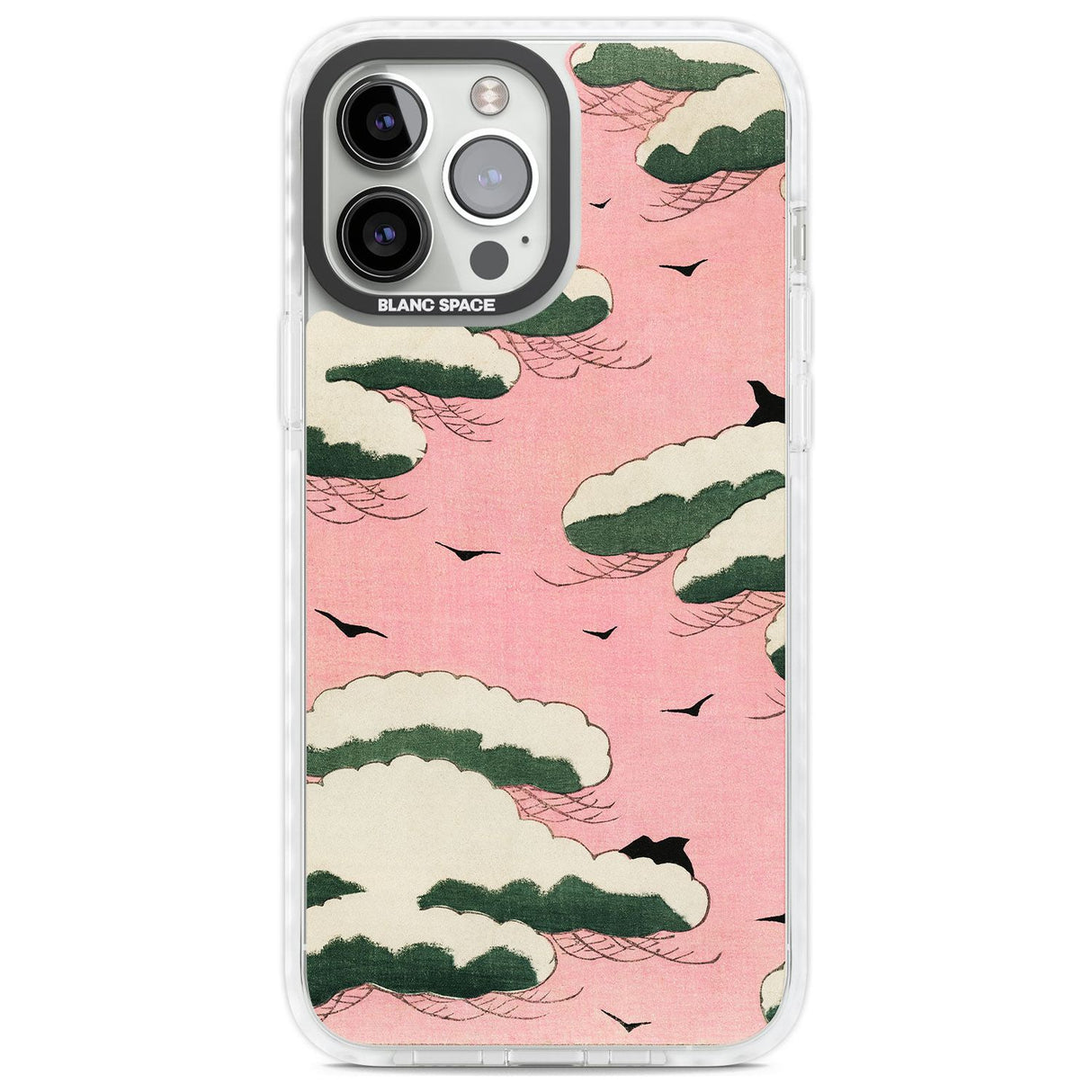 Japanese Pink Sky by Watanabe Seitei Phone Case iPhone 13 Pro Max / Impact Case,iPhone 14 Pro Max / Impact Case Blanc Space