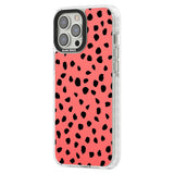 Black on Salmon Pink Dalmatian Polka Dot Spots Phone Case iPhone 15 Pro Max / Black Impact Case,iPhone 15 Plus / Black Impact Case,iPhone 15 Pro / Black Impact Case,iPhone 15 / Black Impact Case,iPhone 15 Pro Max / Impact Case,iPhone 15 Plus / Impact Case,iPhone 15 Pro / Impact Case,iPhone 15 / Impact Case,iPhone 15 Pro Max / Magsafe Black Impact Case,iPhone 15 Plus / Magsafe Black Impact Case,iPhone 15 Pro / Magsafe Black Impact Case,iPhone 15 / Magsafe Black Impact Case,iPhone 14 Pro Max / Black Impact Ca