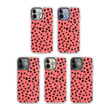 Black on Salmon Pink Dalmatian Polka Dot Spots Phone Case iPhone 15 Pro Max / Black Impact Case,iPhone 15 Plus / Black Impact Case,iPhone 15 Pro / Black Impact Case,iPhone 15 / Black Impact Case,iPhone 15 Pro Max / Impact Case,iPhone 15 Plus / Impact Case,iPhone 15 Pro / Impact Case,iPhone 15 / Impact Case,iPhone 15 Pro Max / Magsafe Black Impact Case,iPhone 15 Plus / Magsafe Black Impact Case,iPhone 15 Pro / Magsafe Black Impact Case,iPhone 15 / Magsafe Black Impact Case,iPhone 14 Pro Max / Black Impact Ca