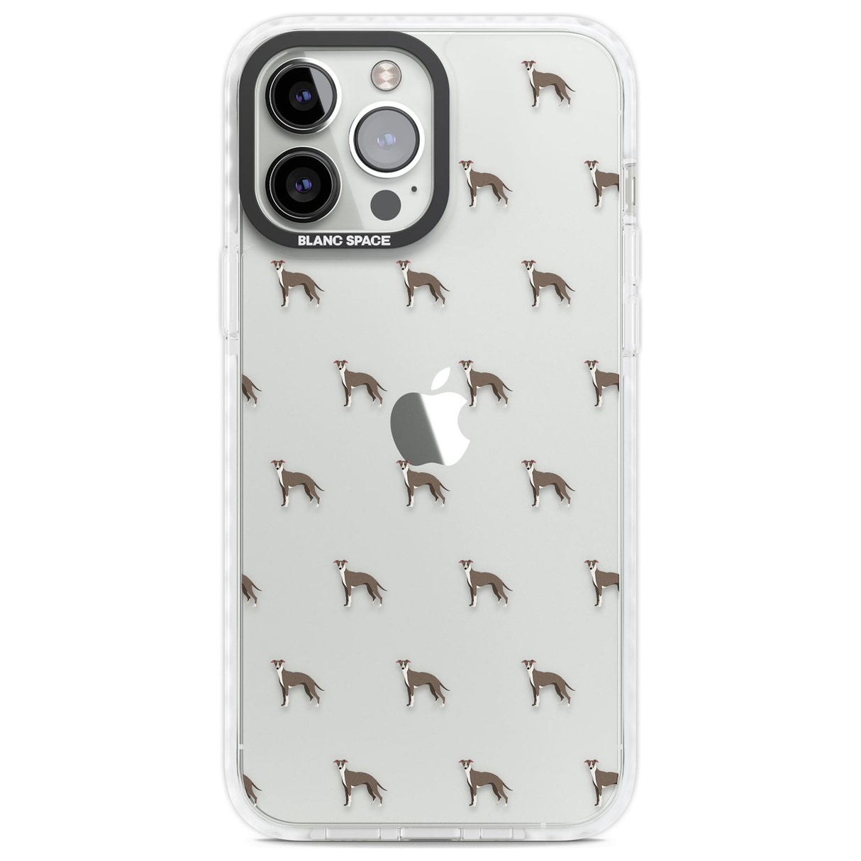 Whippet/Italian Greyhound Dog Pattern Clear