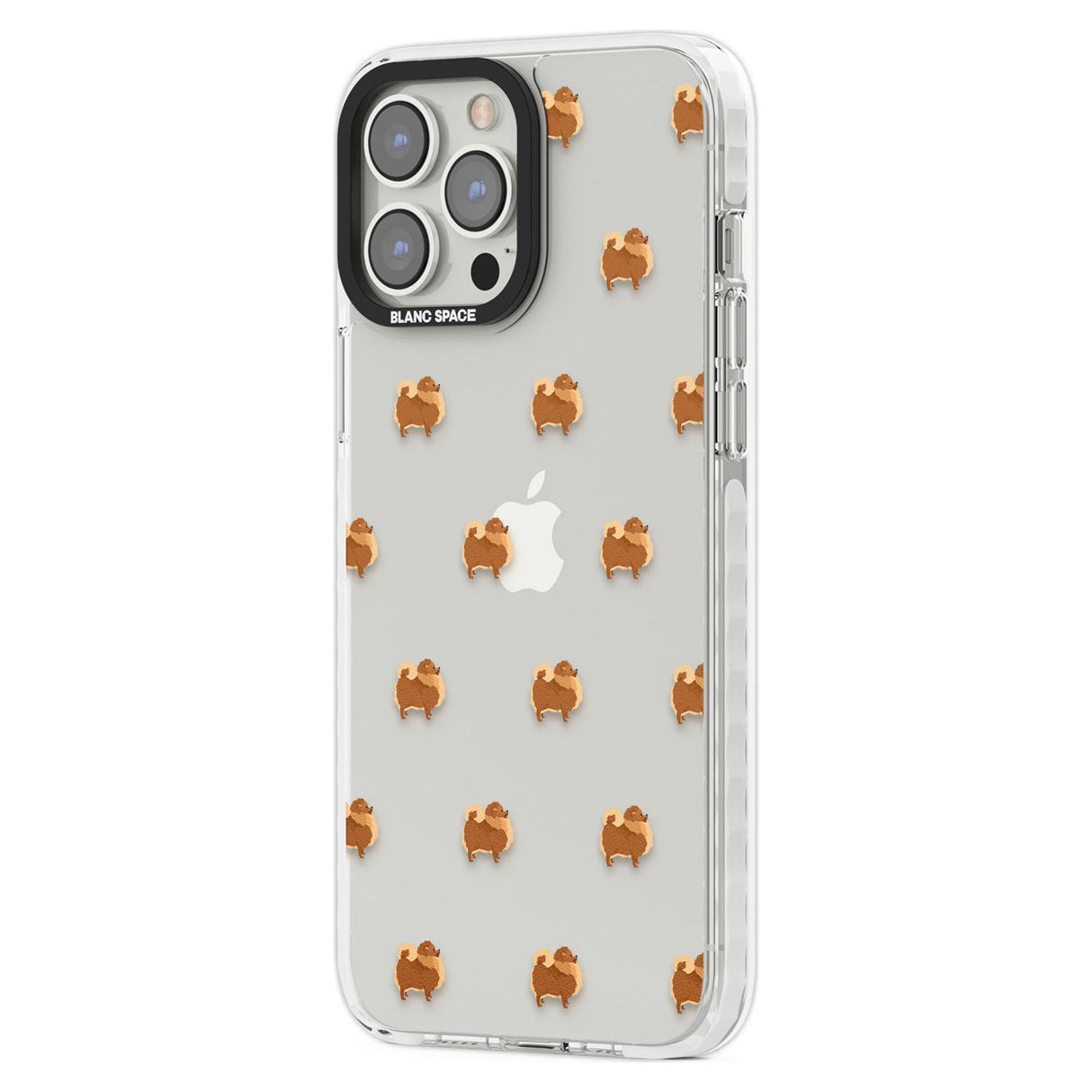 Pomeranian Dog Pattern Clear