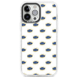 Gold Eyes Psychedelic Eyes Pattern Phone Case iPhone 13 Pro Max / Impact Case,iPhone 14 Pro Max / Impact Case Blanc Space