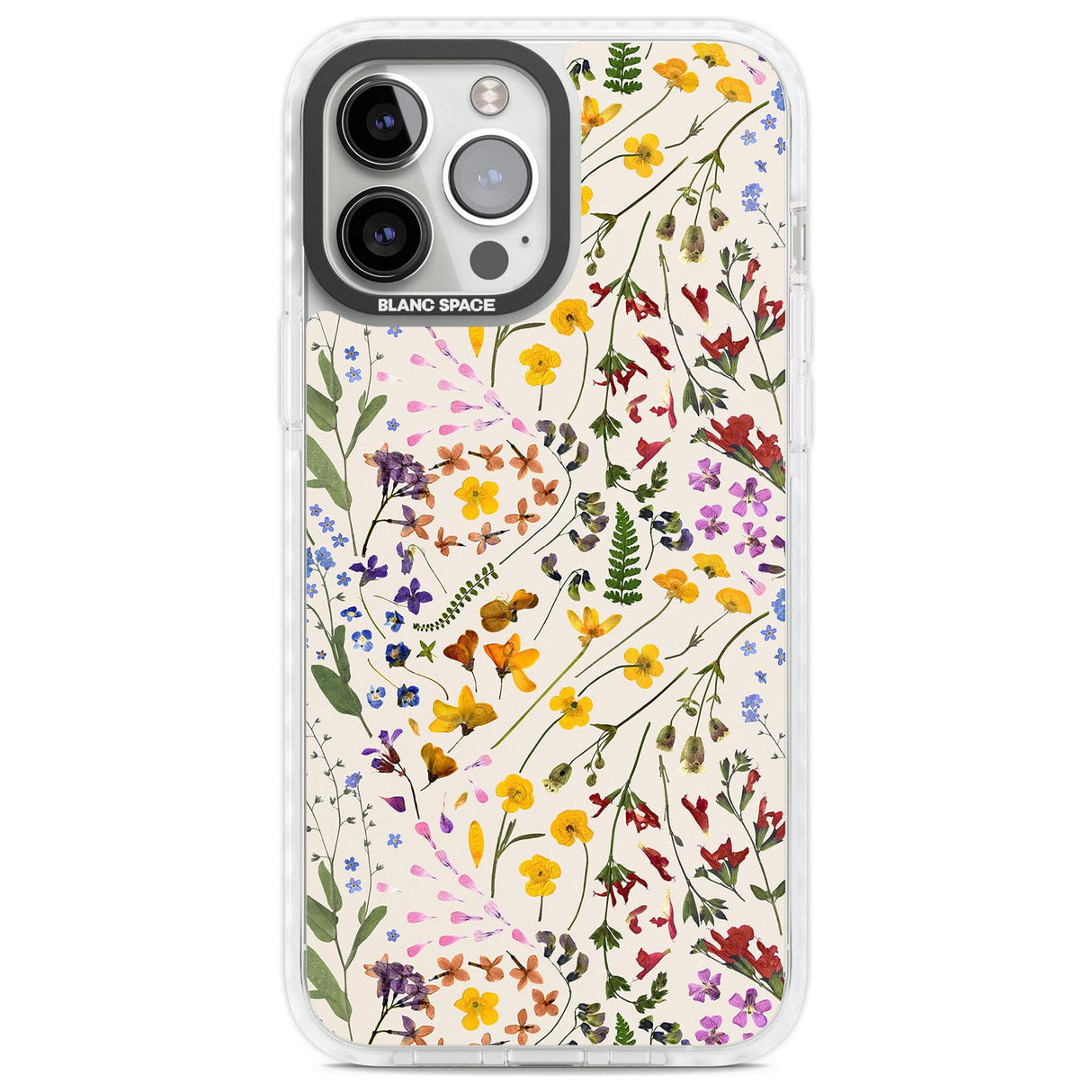 Wildflower & Leaves Cluster Design - Cream