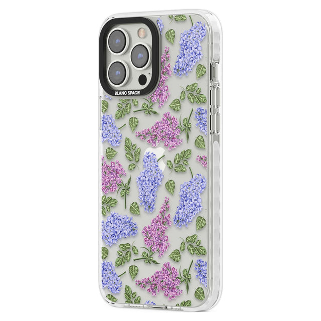 Purple Blossoms Transparent Floral