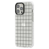 Simplistic Large Grid Pattern Black (Transparent)