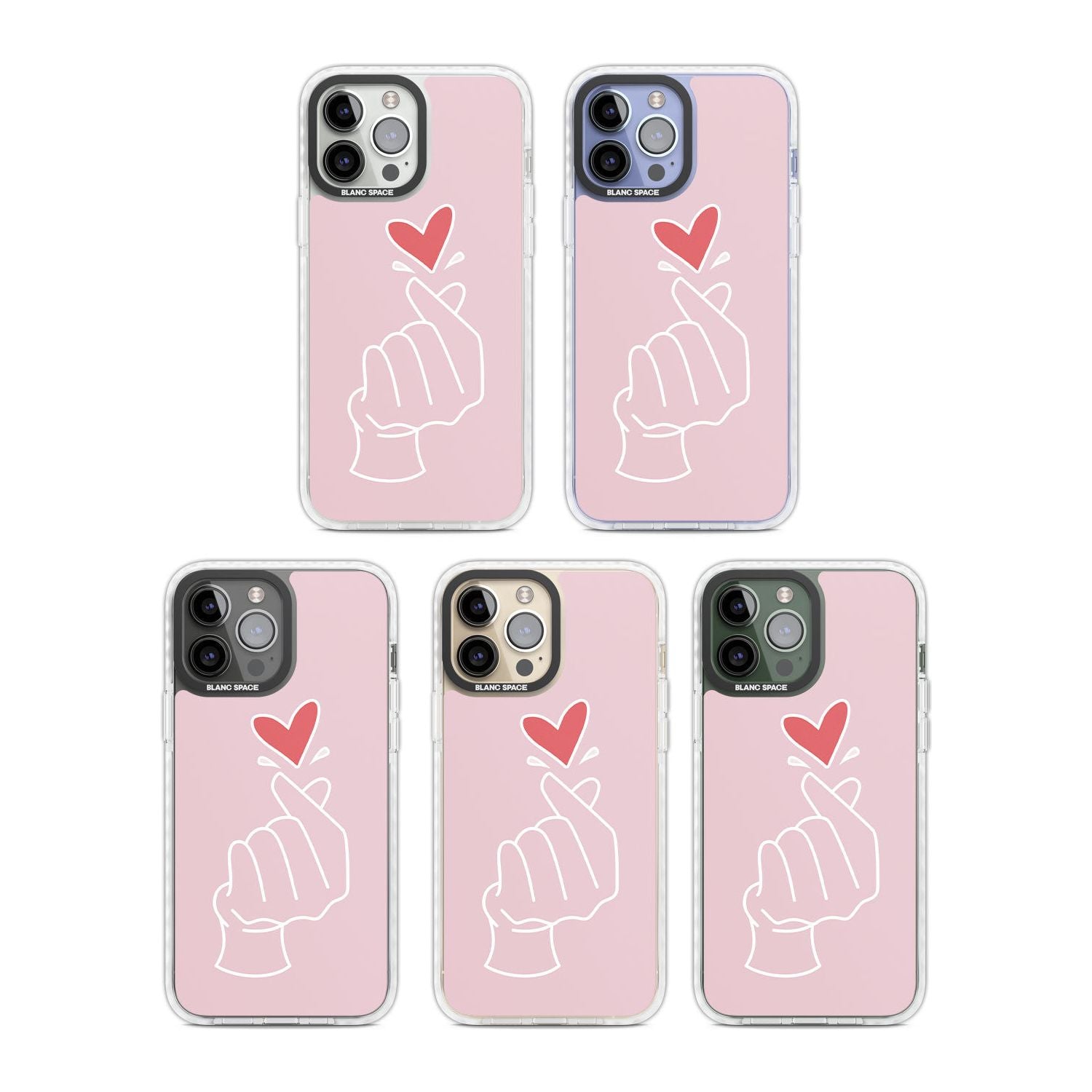 Pink Heart Hand