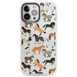 Horse Pattern Phone Case iPhone 13 Pro Max / Impact Case,iPhone 14 Pro Max / Impact Case Blanc Space
