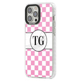 Personalised Monogrammed Pink Check Phone Case iPhone 15 Pro Max / Black Impact Case,iPhone 15 Plus / Black Impact Case,iPhone 15 Pro / Black Impact Case,iPhone 15 / Black Impact Case,iPhone 15 Pro Max / Impact Case,iPhone 15 Plus / Impact Case,iPhone 15 Pro / Impact Case,iPhone 15 / Impact Case,iPhone 15 Pro Max / Magsafe Black Impact Case,iPhone 15 Plus / Magsafe Black Impact Case,iPhone 15 Pro / Magsafe Black Impact Case,iPhone 15 / Magsafe Black Impact Case,iPhone 14 Pro Max / Black Impact Case,iPhone 1