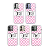 Personalised Monogrammed Pink Check Phone Case iPhone 15 Pro Max / Black Impact Case,iPhone 15 Plus / Black Impact Case,iPhone 15 Pro / Black Impact Case,iPhone 15 / Black Impact Case,iPhone 15 Pro Max / Impact Case,iPhone 15 Plus / Impact Case,iPhone 15 Pro / Impact Case,iPhone 15 / Impact Case,iPhone 15 Pro Max / Magsafe Black Impact Case,iPhone 15 Plus / Magsafe Black Impact Case,iPhone 15 Pro / Magsafe Black Impact Case,iPhone 15 / Magsafe Black Impact Case,iPhone 14 Pro Max / Black Impact Case,iPhone 1