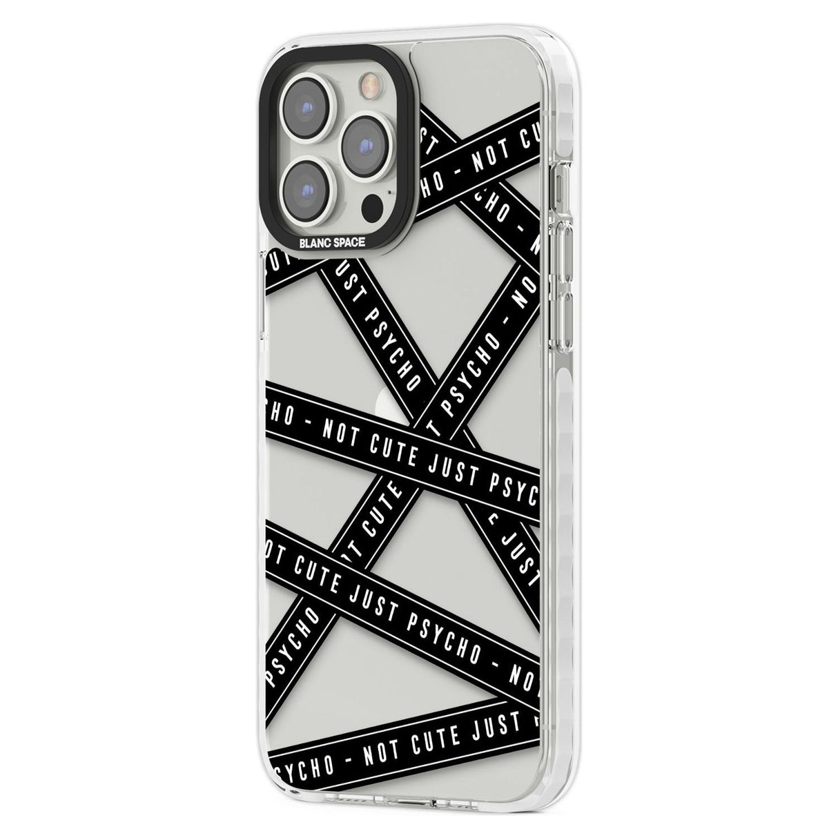 Caution Tape (Clear) Not Cute Just Psycho Phone Case iPhone 15 Pro Max / Black Impact Case,iPhone 15 Plus / Black Impact Case,iPhone 15 Pro / Black Impact Case,iPhone 15 / Black Impact Case,iPhone 15 Pro Max / Impact Case,iPhone 15 Plus / Impact Case,iPhone 15 Pro / Impact Case,iPhone 15 / Impact Case,iPhone 15 Pro Max / Magsafe Black Impact Case,iPhone 15 Plus / Magsafe Black Impact Case,iPhone 15 Pro / Magsafe Black Impact Case,iPhone 15 / Magsafe Black Impact Case,iPhone 14 Pro Max / Black Impact Case,iP