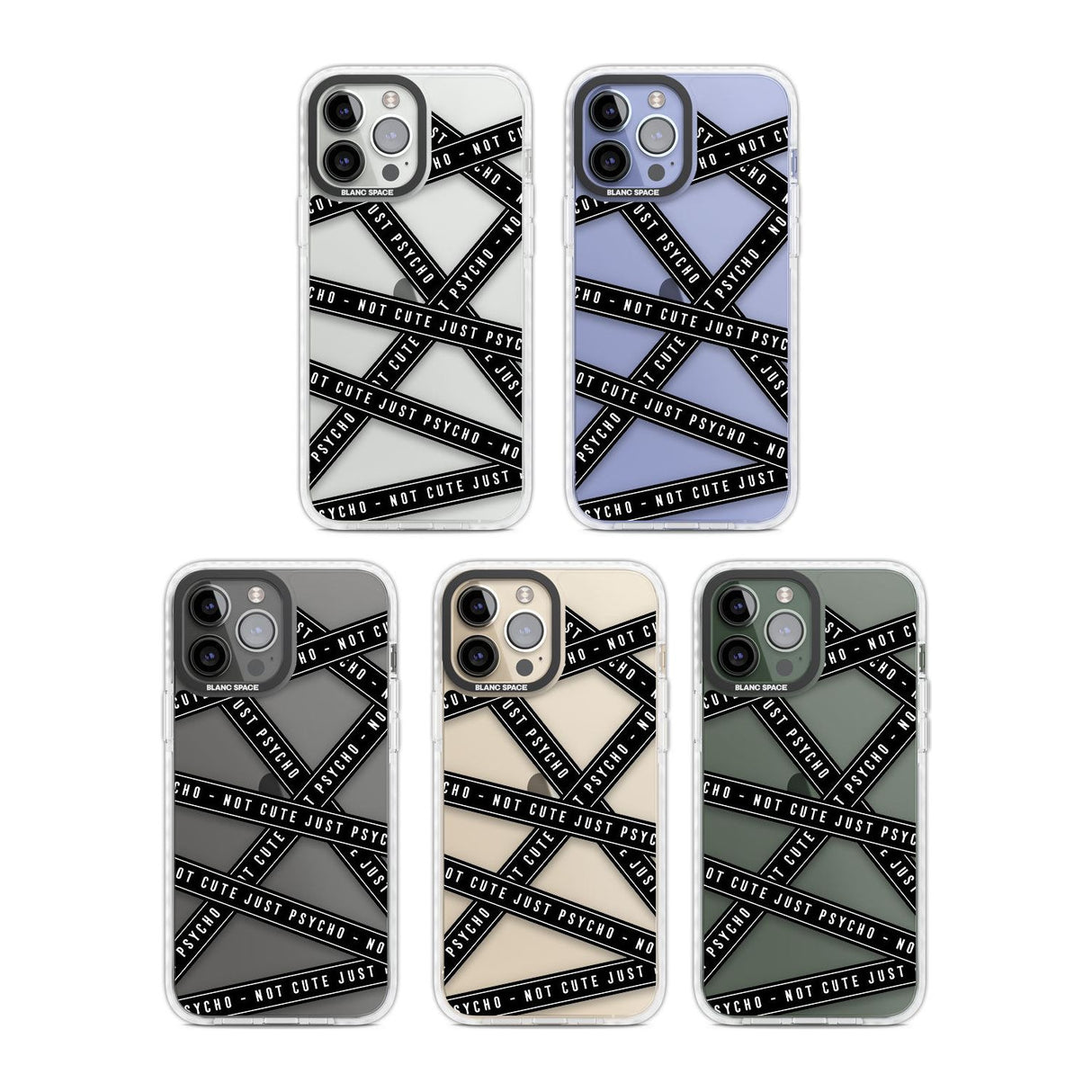 Caution Tape (Clear) Not Cute Just Psycho Phone Case iPhone 15 Pro Max / Black Impact Case,iPhone 15 Plus / Black Impact Case,iPhone 15 Pro / Black Impact Case,iPhone 15 / Black Impact Case,iPhone 15 Pro Max / Impact Case,iPhone 15 Plus / Impact Case,iPhone 15 Pro / Impact Case,iPhone 15 / Impact Case,iPhone 15 Pro Max / Magsafe Black Impact Case,iPhone 15 Plus / Magsafe Black Impact Case,iPhone 15 Pro / Magsafe Black Impact Case,iPhone 15 / Magsafe Black Impact Case,iPhone 14 Pro Max / Black Impact Case,iP