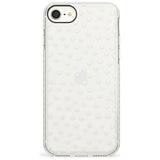 Messy White Dot Pattern Slim TPU Phone Case for iPhone SE 8 7 Plus