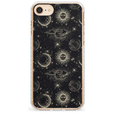 Large Suns, Moons & Clouds Slim TPU Phone Case for iPhone SE 8 7 Plus