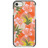 Hawaiian Flowers Abstract Pattern iPhone Case  Black Impact Phone Case - Case Warehouse