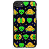 Alien Head Pattern Black Impact Phone Case for iPhone SE 8 7 Plus