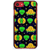 Alien Head Pattern Black Impact Phone Case for iPhone SE 8 7 Plus