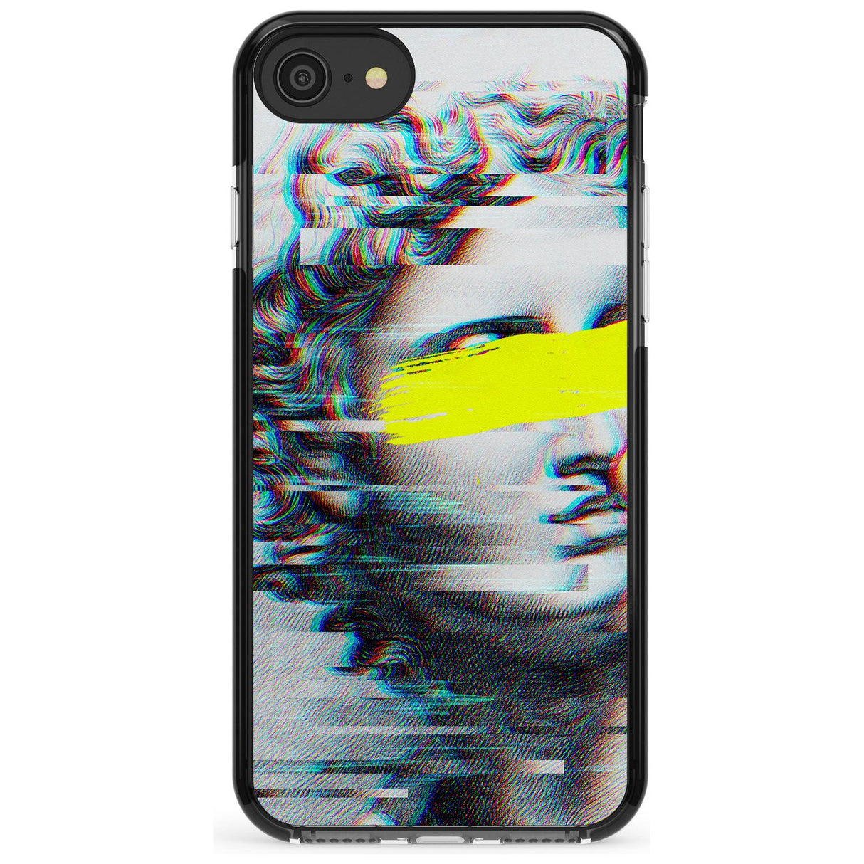 GLITCHED FRAGMENT Pink Fade Impact Phone Case for iPhone SE 8 7 Plus