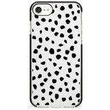 Dalmatian Print Pink Fade Impact Phone Case for iPhone SE 8 7 Plus