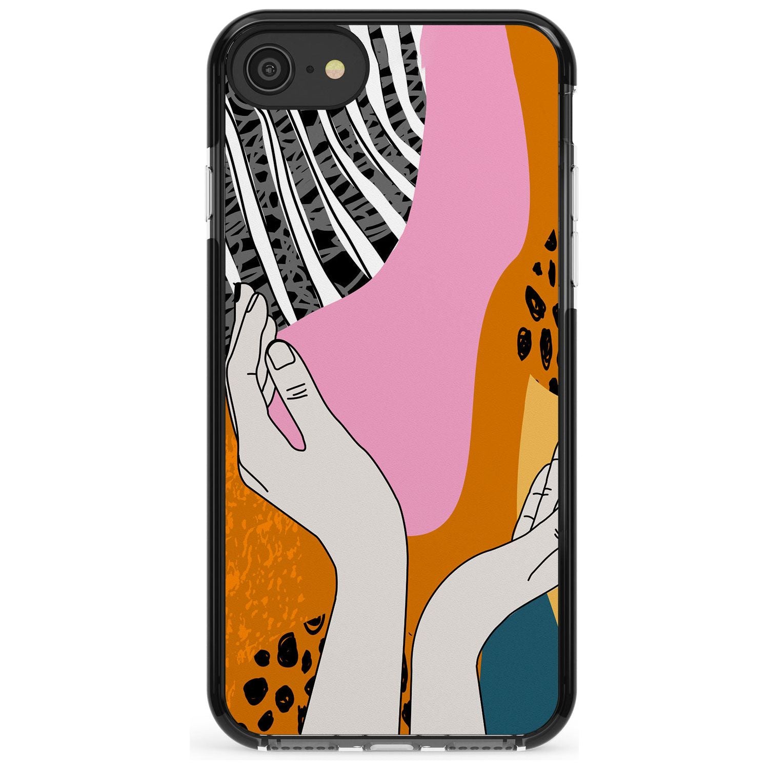 Catching Feels Pink Fade Impact Phone Case for iPhone SE 8 7 Plus