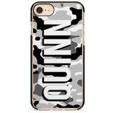 Greyscale Camo Pink Fade Impact Phone Case for iPhone SE 8 7 Plus