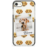 Labrador - Custom Dog Photo Pink Fade Impact Phone Case for iPhone SE 8 7 Plus