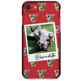 Staffordshire Bull Terrier - Custom Dog Photo Pink Fade Impact Phone Case for iPhone SE 8 7 Plus