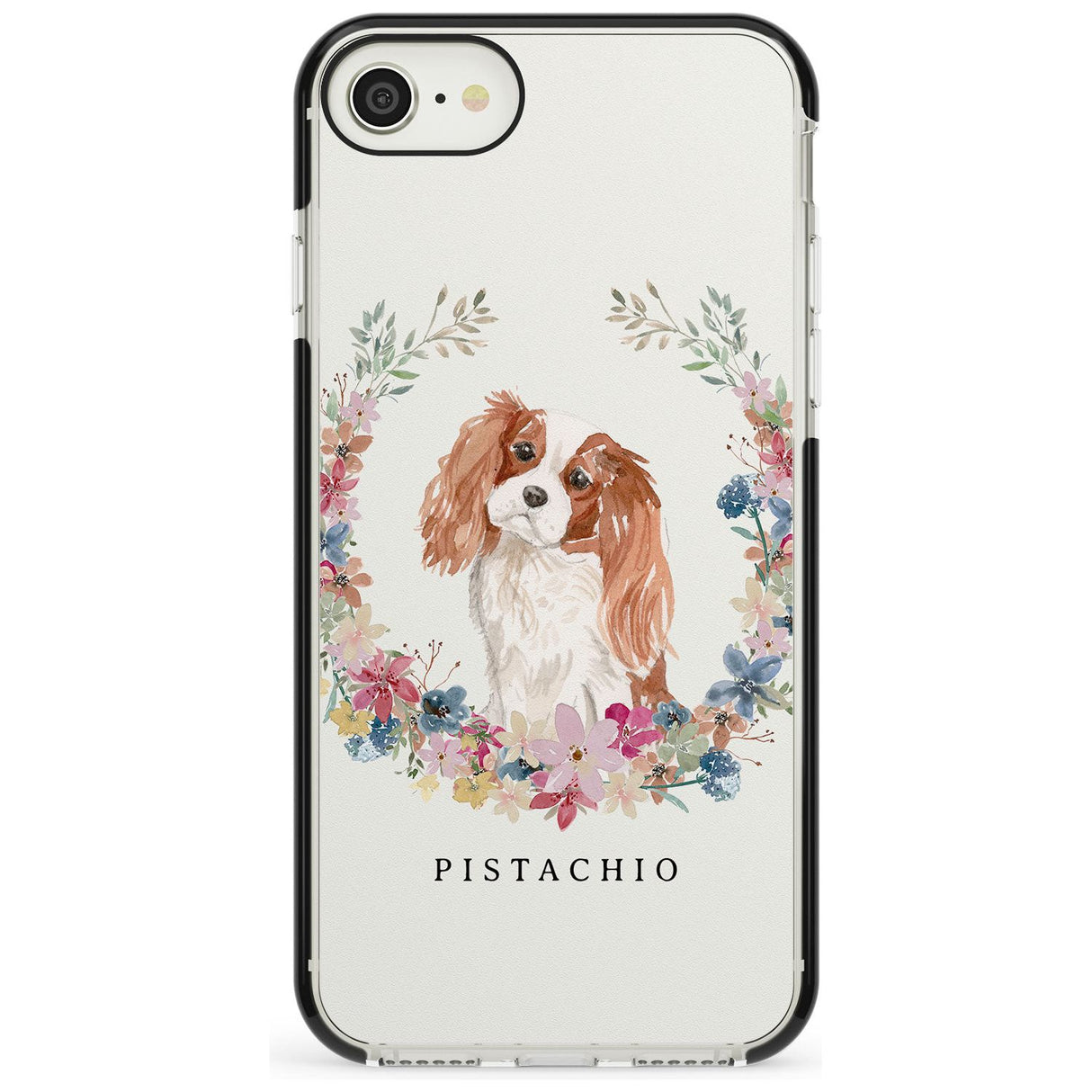 Cavalier King Charles Portrait Spaniel Black Impact Phone Case for iPhone SE 8 7 Plus