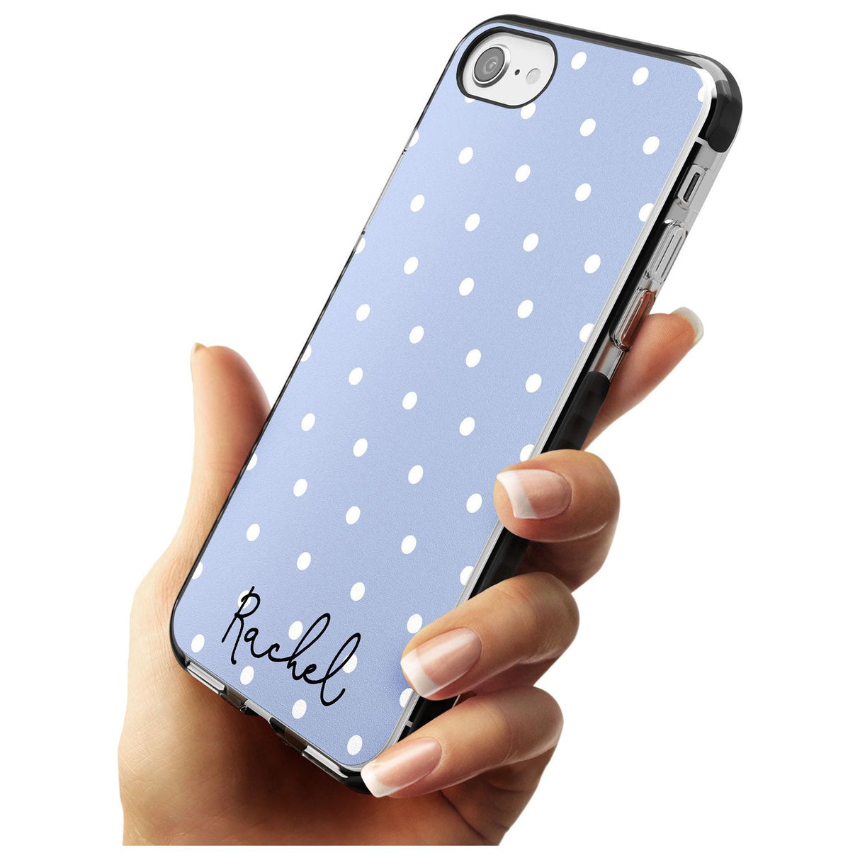 Simple Light Blue Dots iPhone Case   Custom Phone Case - Case Warehouse